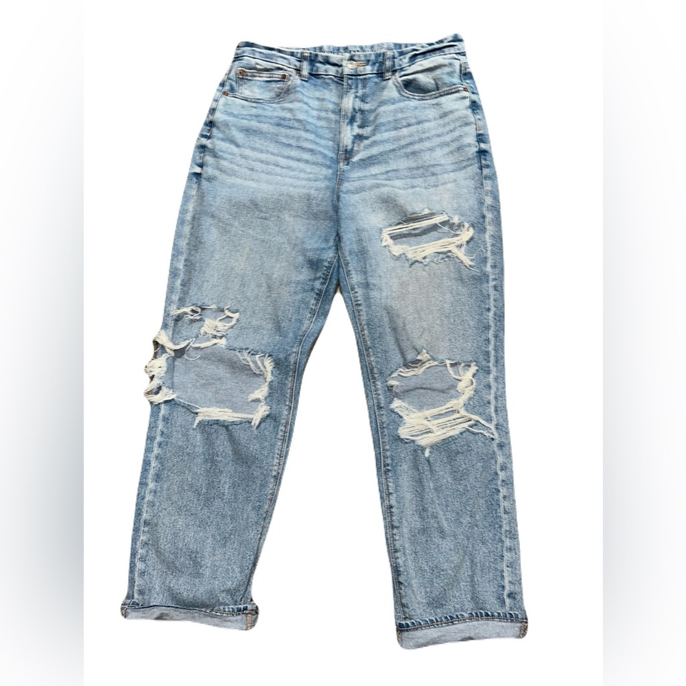 American Eagle AE distressed Boyfriend Jeans sz 12 High Waist